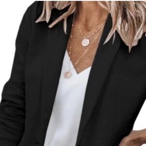 Long Sleeves like new black career jacket size S